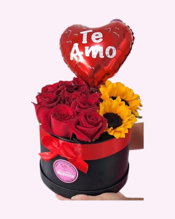 Box de Girasoles y Rosas